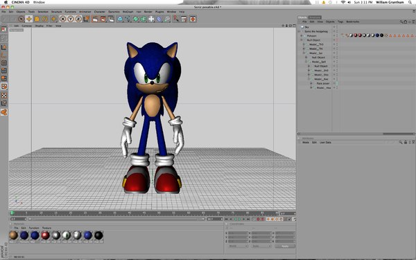 free sonic pack 3d model - Sonic pack 1 by Willig10